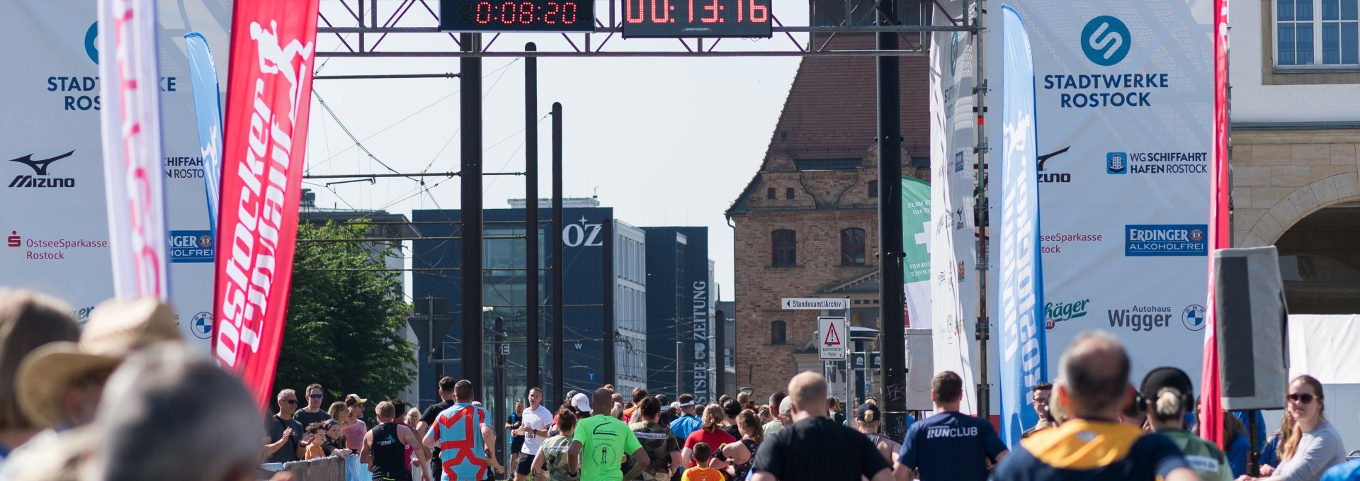 Ziel am Neuen Markt, © Rostocker Citylauf e.V.