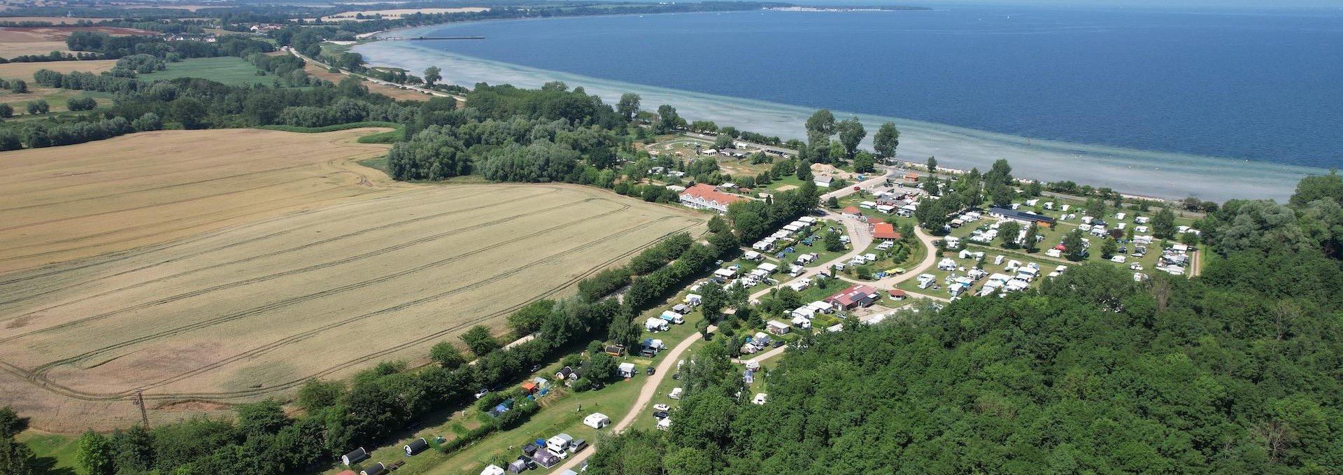 Luftaufnahme des ostseequelle.camps, © Campingplatz Ostseequelle GmbH