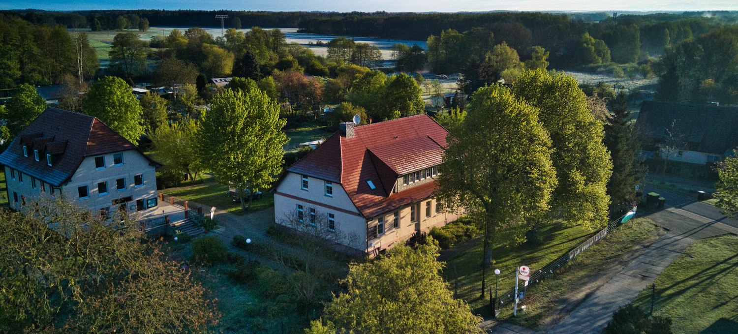 Feriendorf großer Labussee - Luftaufnahme, © Labussee Ferien GmbH