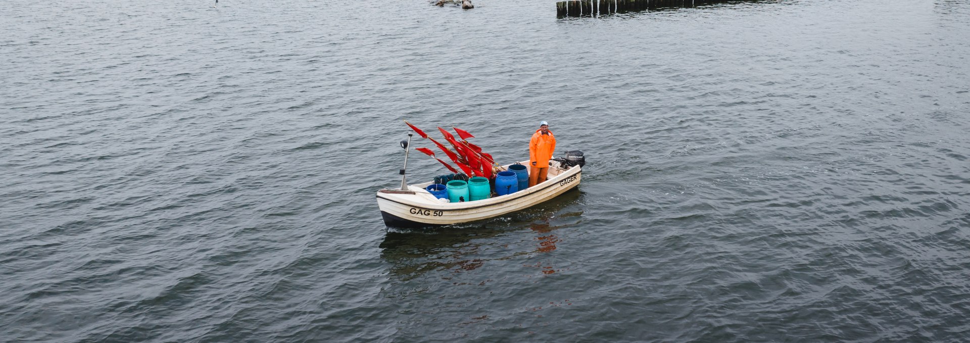 Fast jeden Morgen um 3:30 Uhr stechen Florian Koldevitz und sein Vater Thomas am Hafen von Gager “in See”., © TMV/Gross