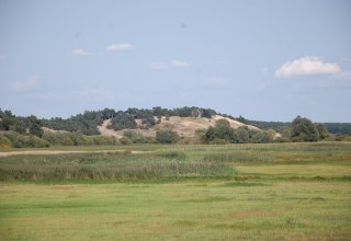 Schon von weitem sind die Wanderdünen sichtbar., © Gabriele Skorupski