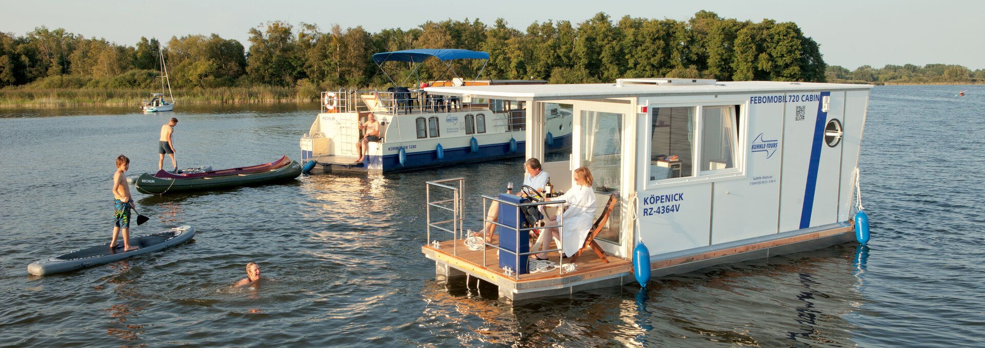 Febomobil 720 Cabin, Kormoran 1280, SUP und Kanus, © Harald Mertes