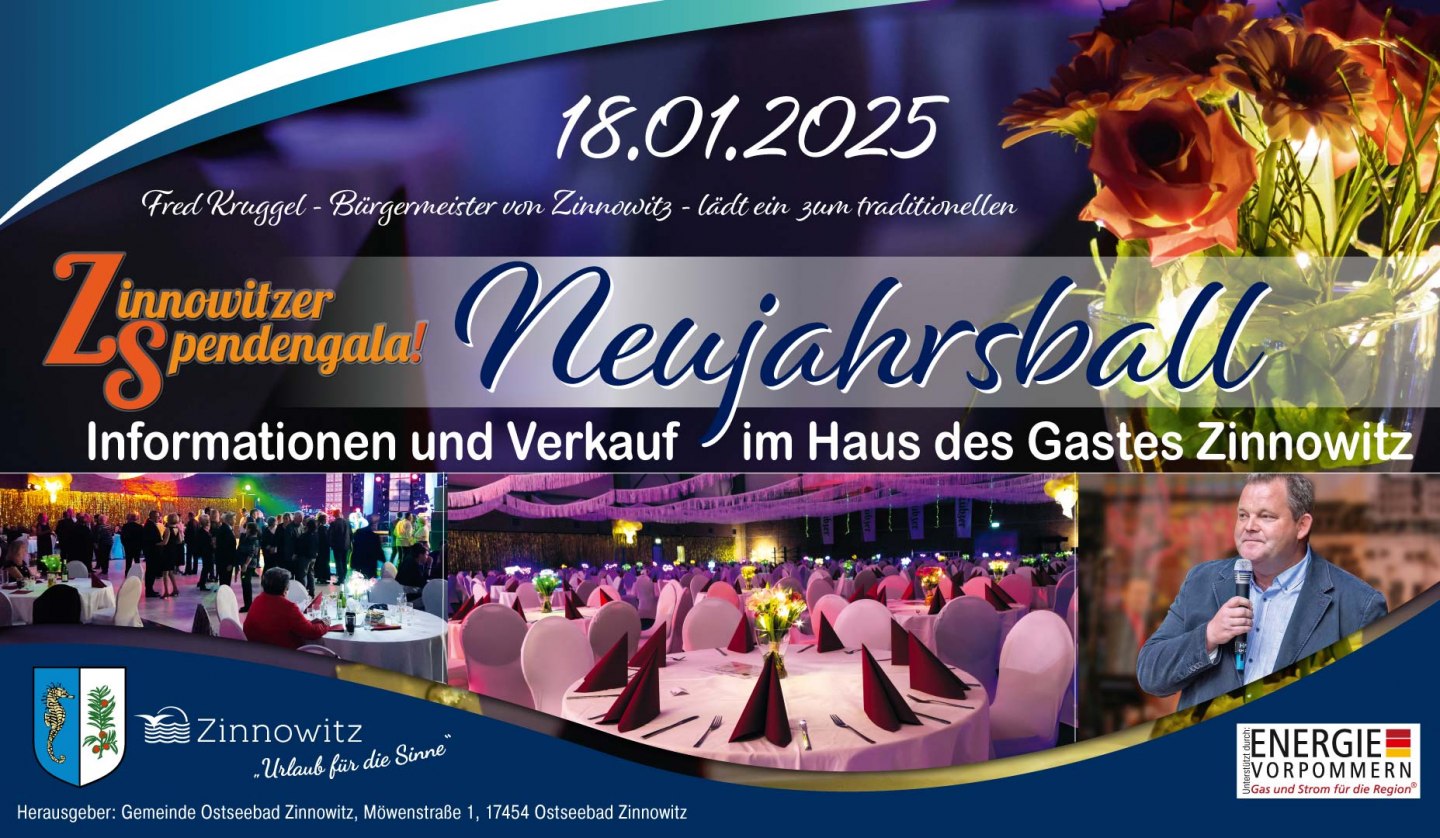 Neujahrsball des Bürgermeisters 2025, © Neujahrsball 2025 Zinnowitz Usedom