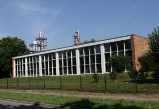 Außenansicht der Schwimmhalle, © Sabrina Wittkopf-Schade