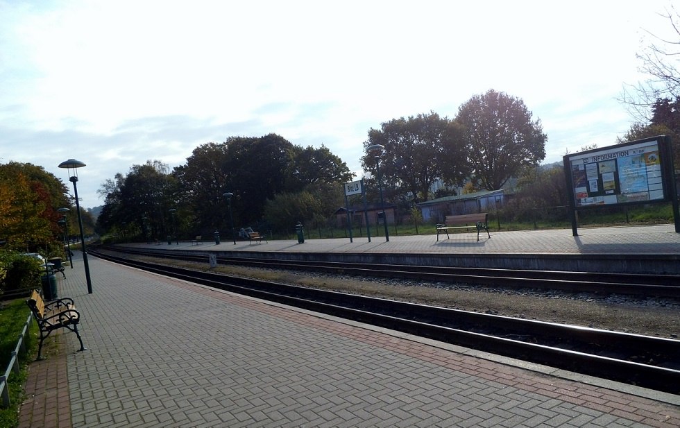 Kleinbahnhof Binz - Bahnsteig -, © Tourismuszentrale Rügen