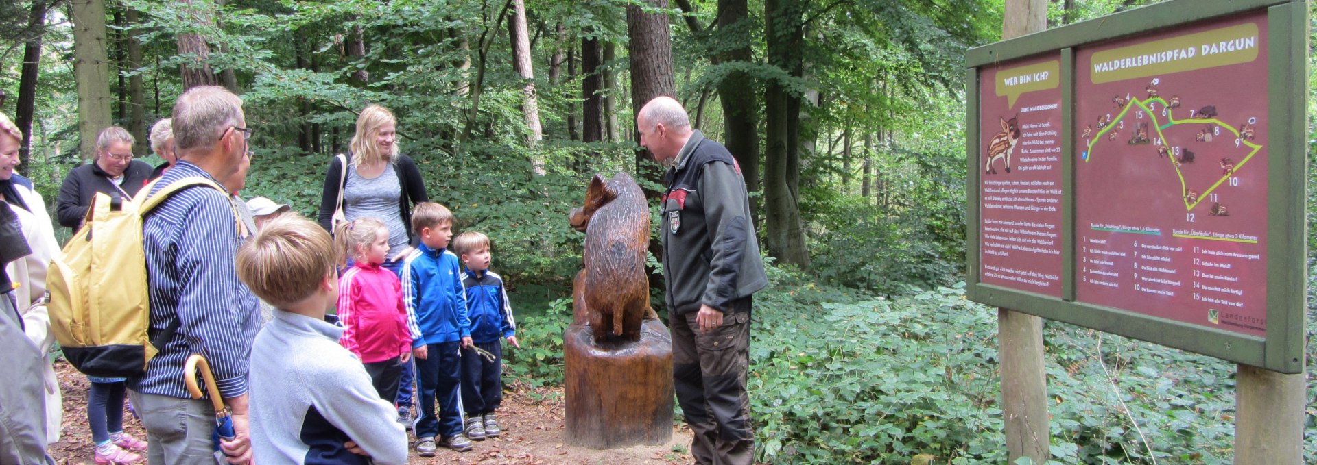 Forstamt führt durch den Wald