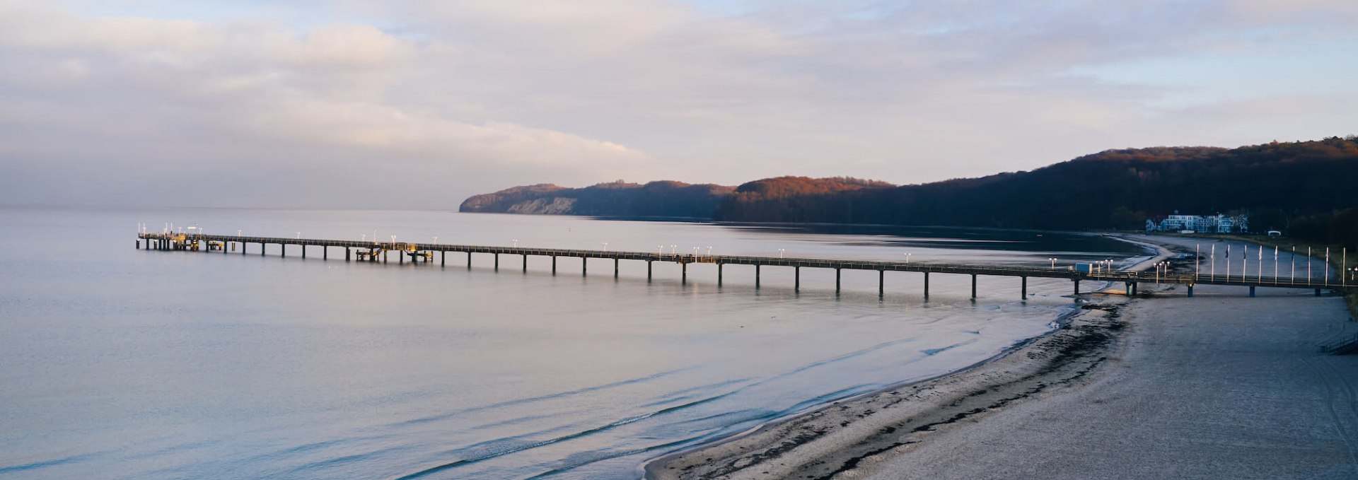 Blick auf die Seebrücke am Strand von Binz, © Arne Nagel