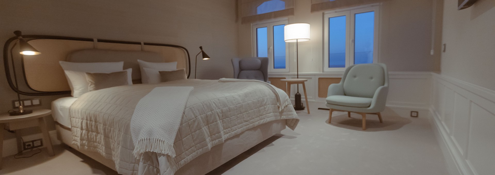 Doppelzimmer mit Meerblick, © Strandhotel Ostende