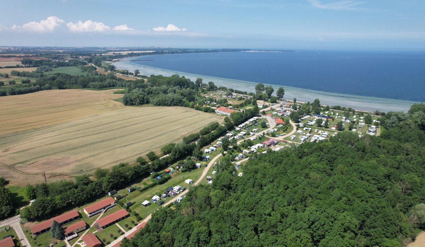 Luftaufnahme des ostseequelle.camps, © Campingplatz Ostseequelle GmbH