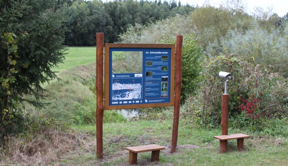 Infotafel an der Barthe - Im Schreiadlerrevier, © Christian Griebel