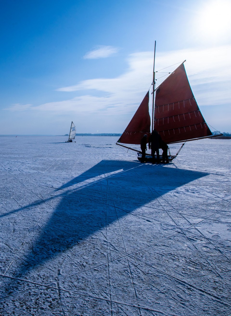 Mit dem Eissegler über den Bodden, © TMV/Nordreport