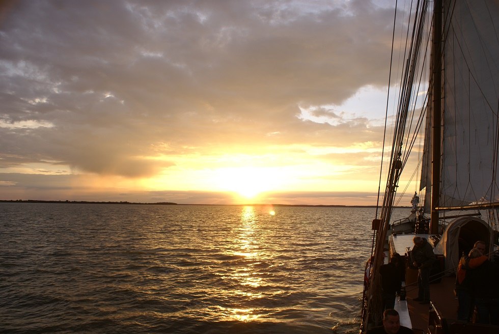 Abendstimmung auf der »Weisse Düne«, © Weisse Düne Segeltouren