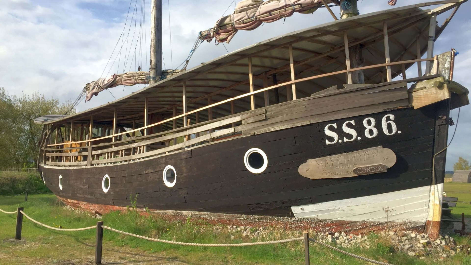 Übernachten auf dem Segelschoner &quot;Condor S.S. 86.&quot; auf der Halbinsel Peenemünde, © TMV/Witzel