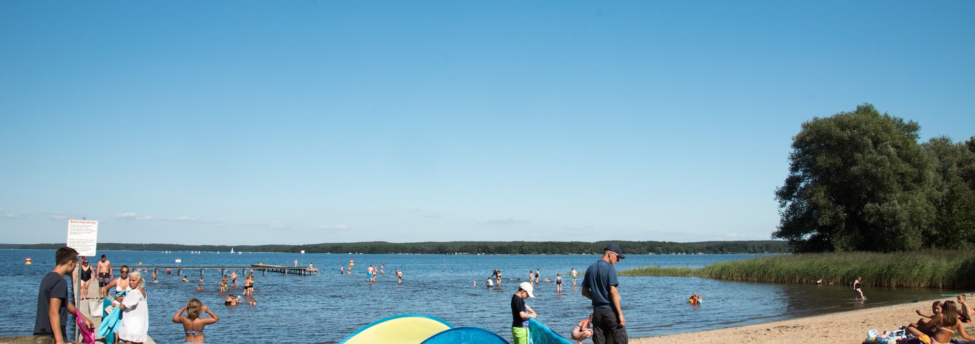 Plau_Badestelle Strandbad Plöetzenhöhe, © Fotograf Hendrik Silbermann