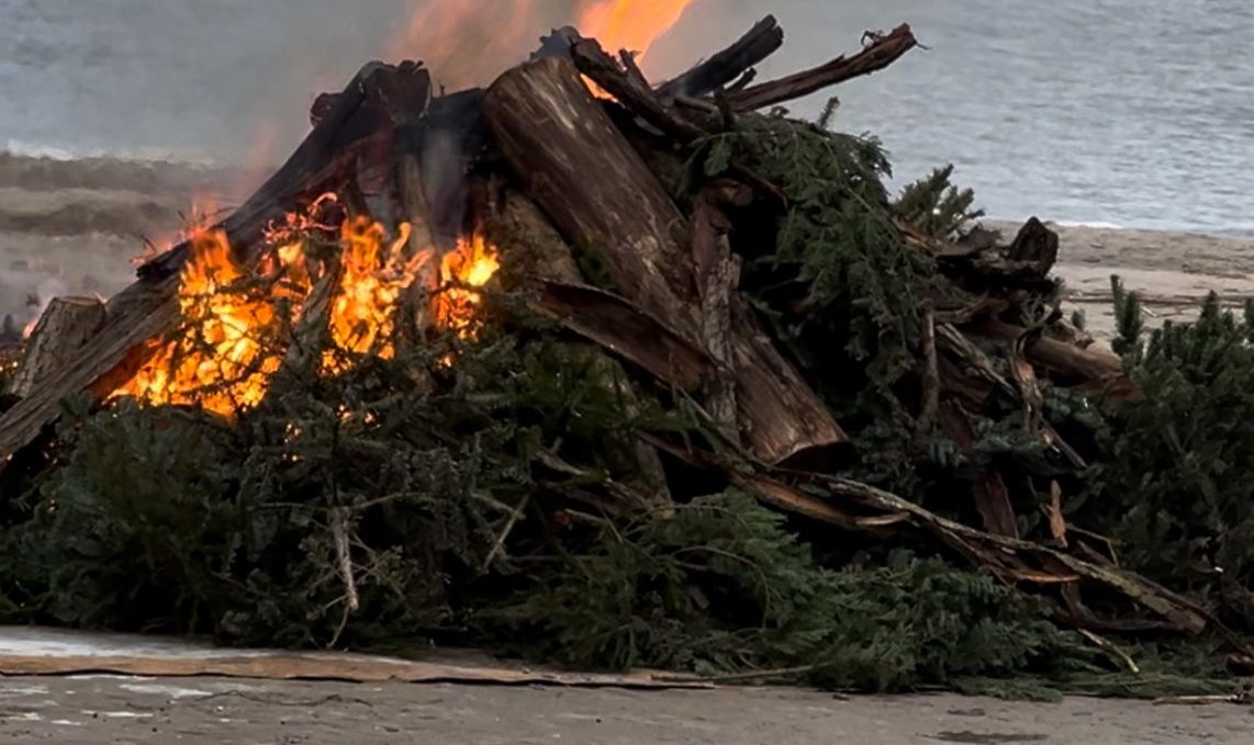 Weihnachtsbaum verbrennen, © Tourismusbetrieb Mönkebude