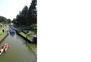 Blick auf die Schleuse Diemitz, © Mecklenburgische Kleinseenplatte Touristik GmbH