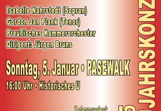 Plakat-Neujahrskonzert-Pasewalk, © Stadt Pasewalk