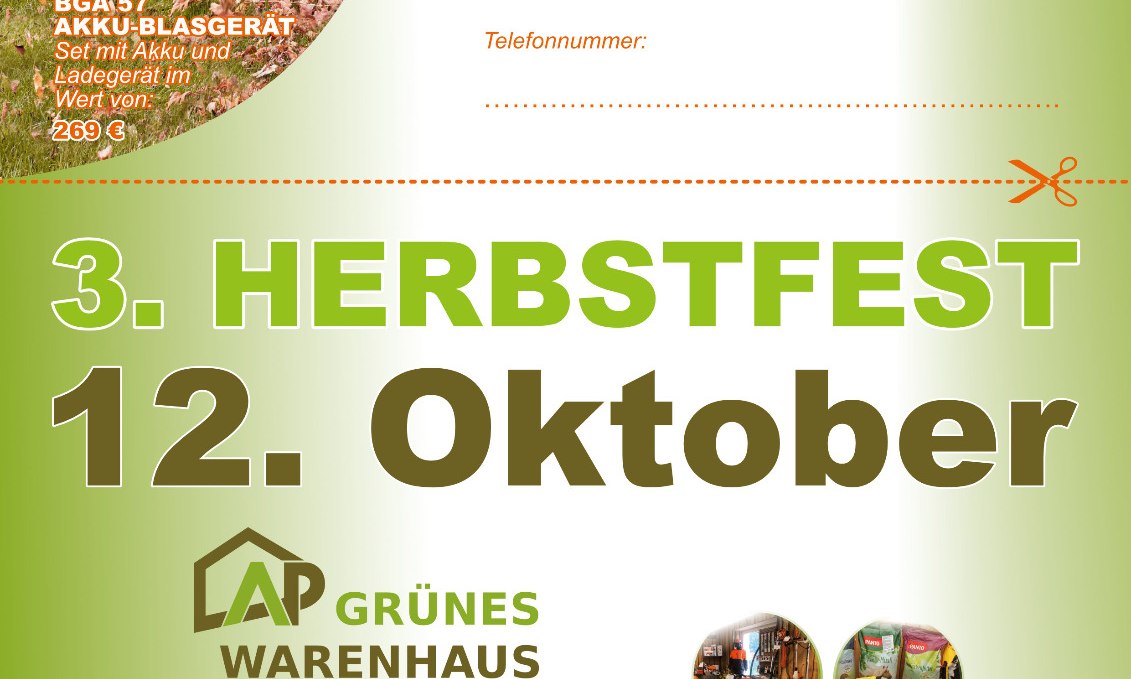 Gewinnspiel Herbstfest, © Agropartner Land & Forsttechnik GmbH