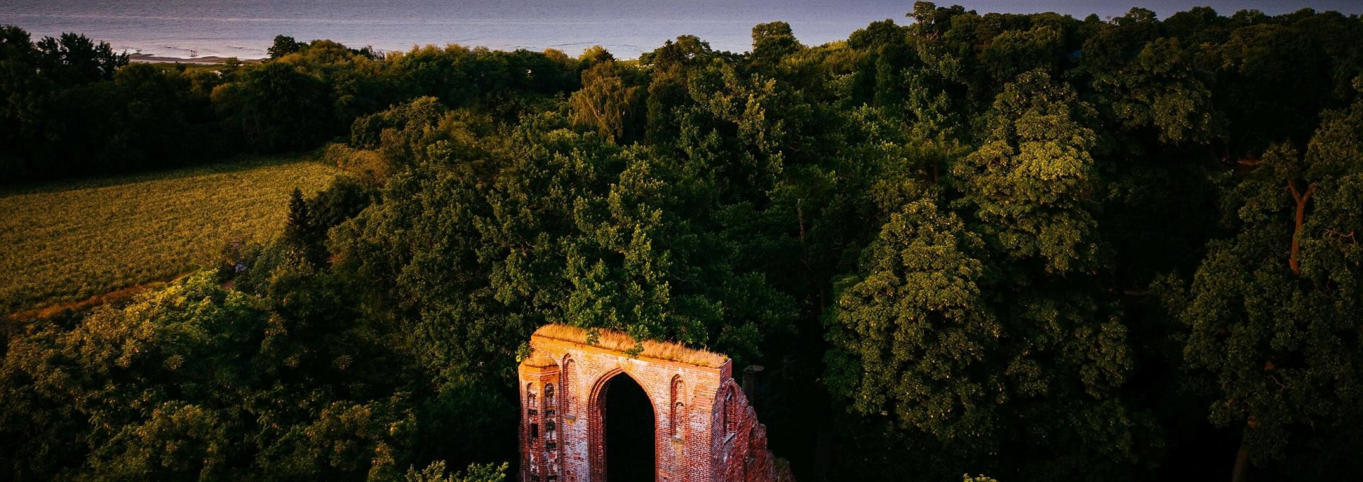 Klosterruine Eldena in der Dämmerung, © TMV/Friedrich