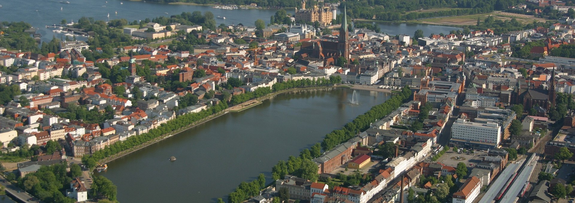 Luftaufnahme der Schweriner Innenstadt, © Martina Lux-Grella