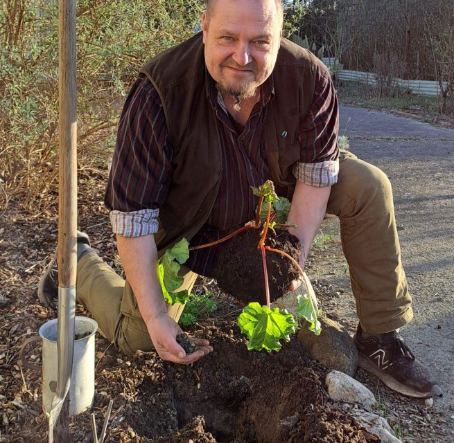 Clemens Thiele bei der Arbeit, © Naturpark Sternberger Seenland