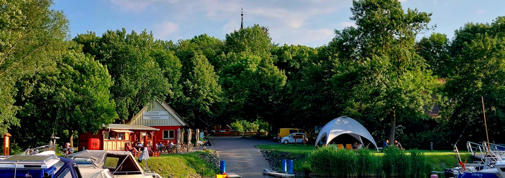 Hafen Stolpe an der Peene Wasserwanderrastplatz Zeltplatz, © Tobias Oertel, Spantekow