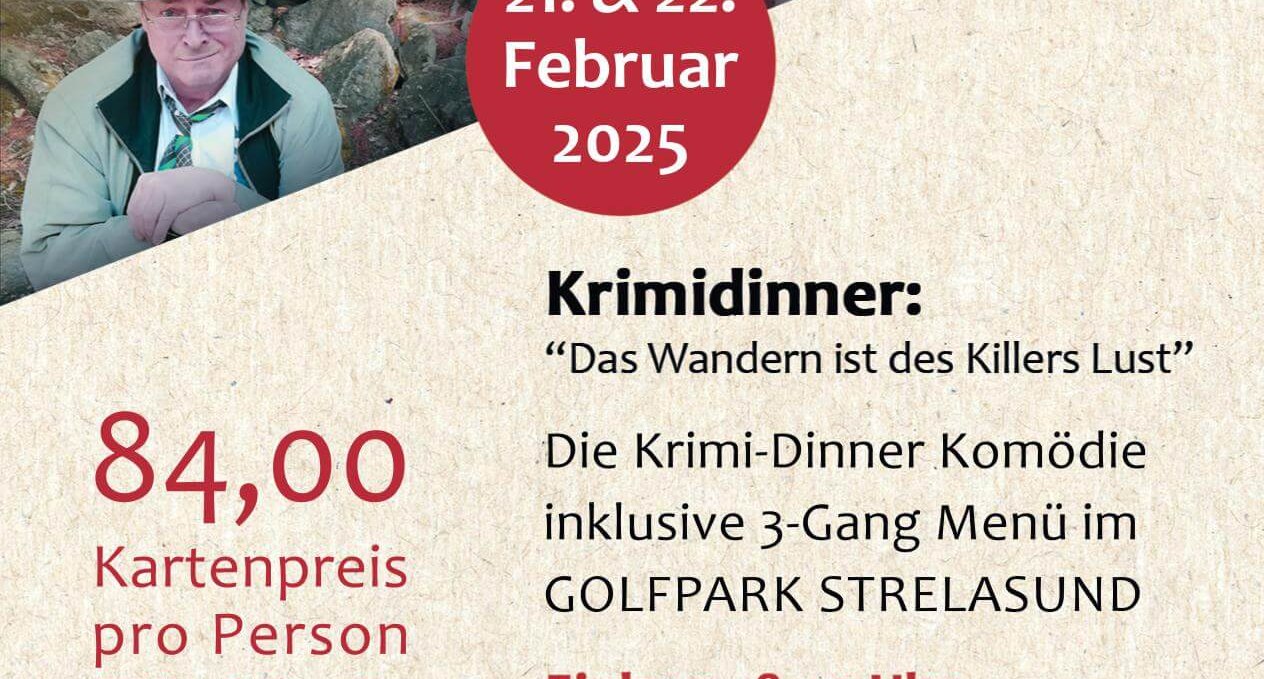 Flyer_Krimidinner_2025(1), © Golfpark Strelasund