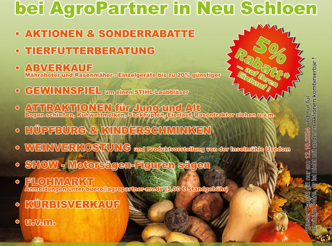 Einladung Herbstfest, © Agropartner Land & Forsttechnik GmbH