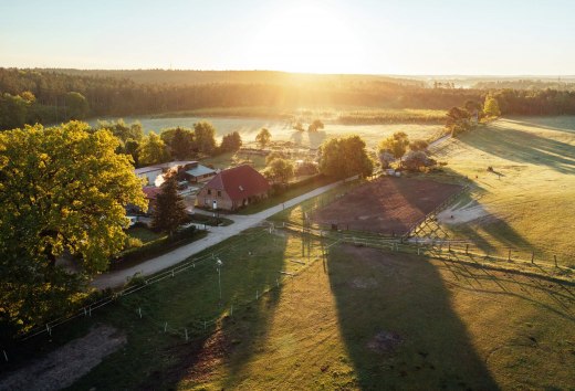 Der Bauernhof Bruchmühle in der Mecklenburgischen Seenplatte