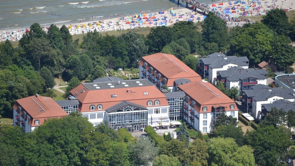 Luftaufnahme des Seehotels Großherzog von Mecklenburg, © Seehotel Großherzog von Mecklenburg