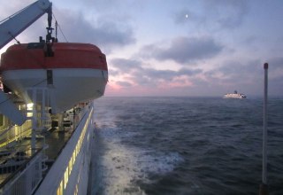 Begegnung der Scandlines Fähren Prins Joachim und Kronprins Frederik auf See, © Scandlines