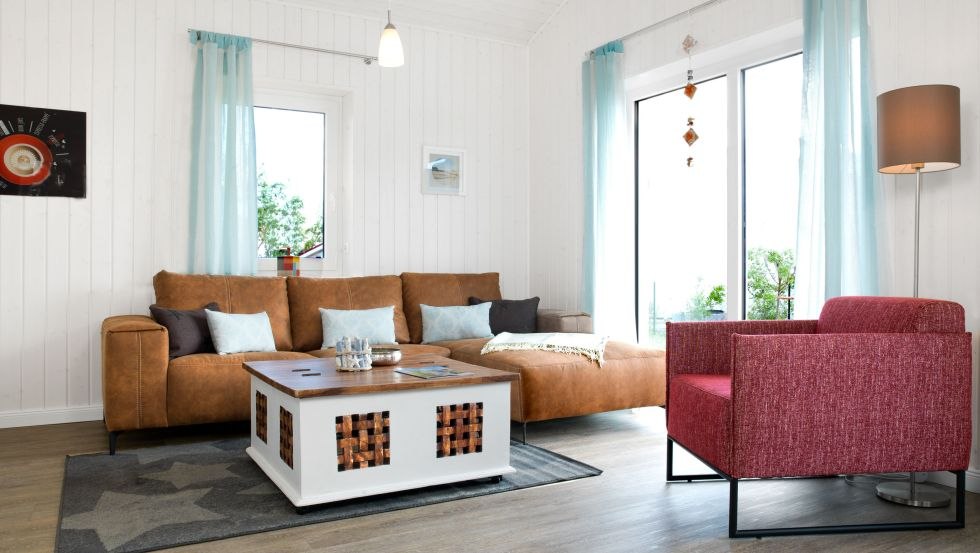 Wohnzimmer vom Haus Midsommer, © Poeler Appartement Service GmbH