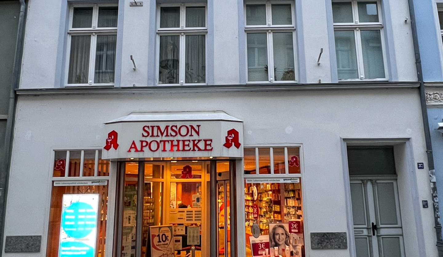 Simson Apotheke, © Tourismuszentrale Stralsund