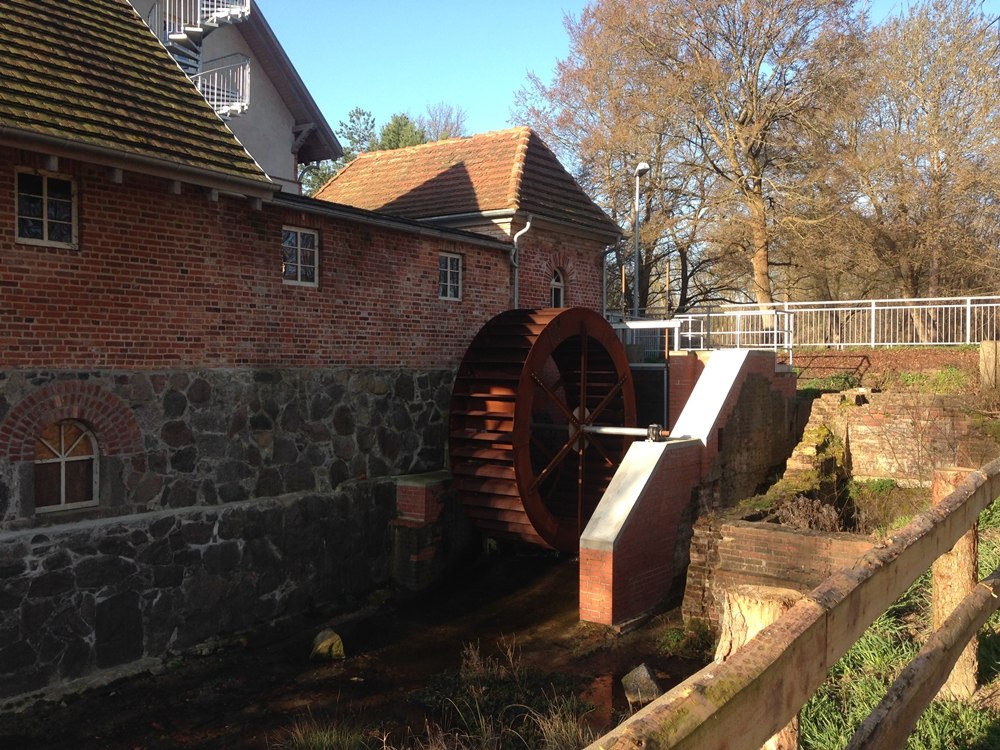 Wasserschaurad und Mühlenflies an der Bolter Mühle, © TDG Rechlin mbH