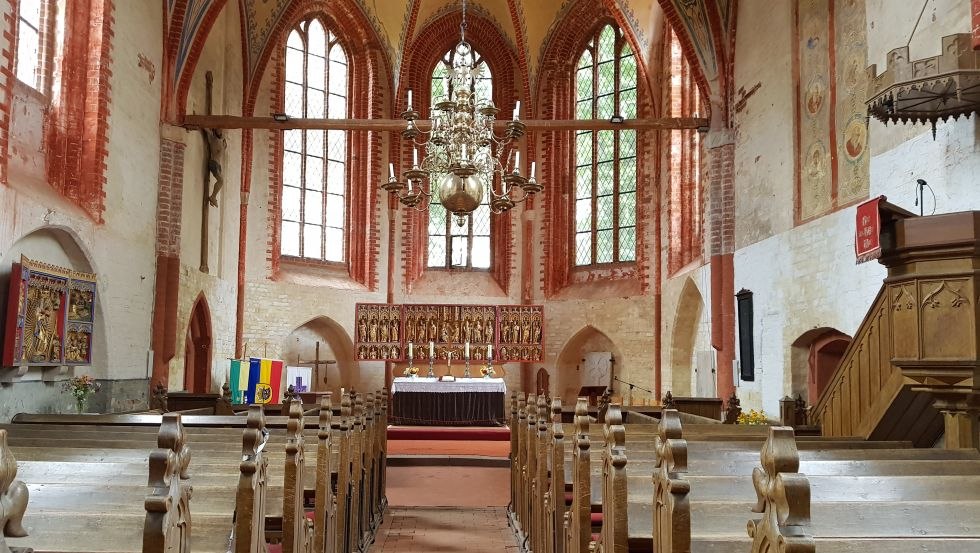 Blick auf den Altar der Inselkirche von Poel, © VMO, R. Kral