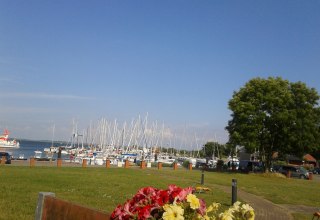 Ausblick auf den Hafen von Barhöft, © Caroline Bahrdt