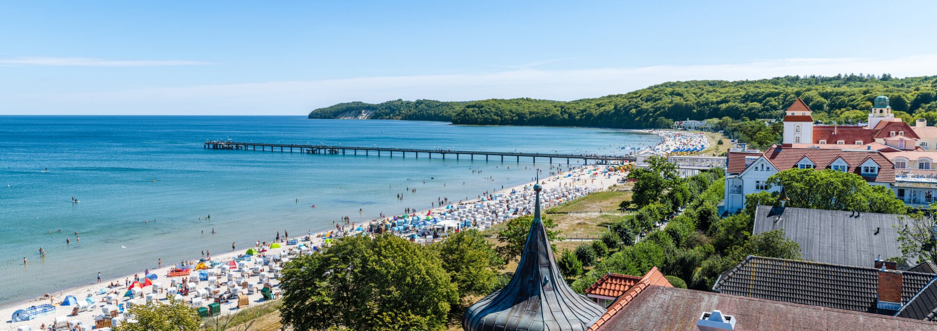 Blick auf die Seebrücke im Seebad Binz, © TMV/Tiemann