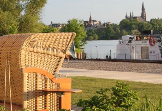 Strandkörbe zur Besinnung, © Hotel Speicher am Ziegelsee