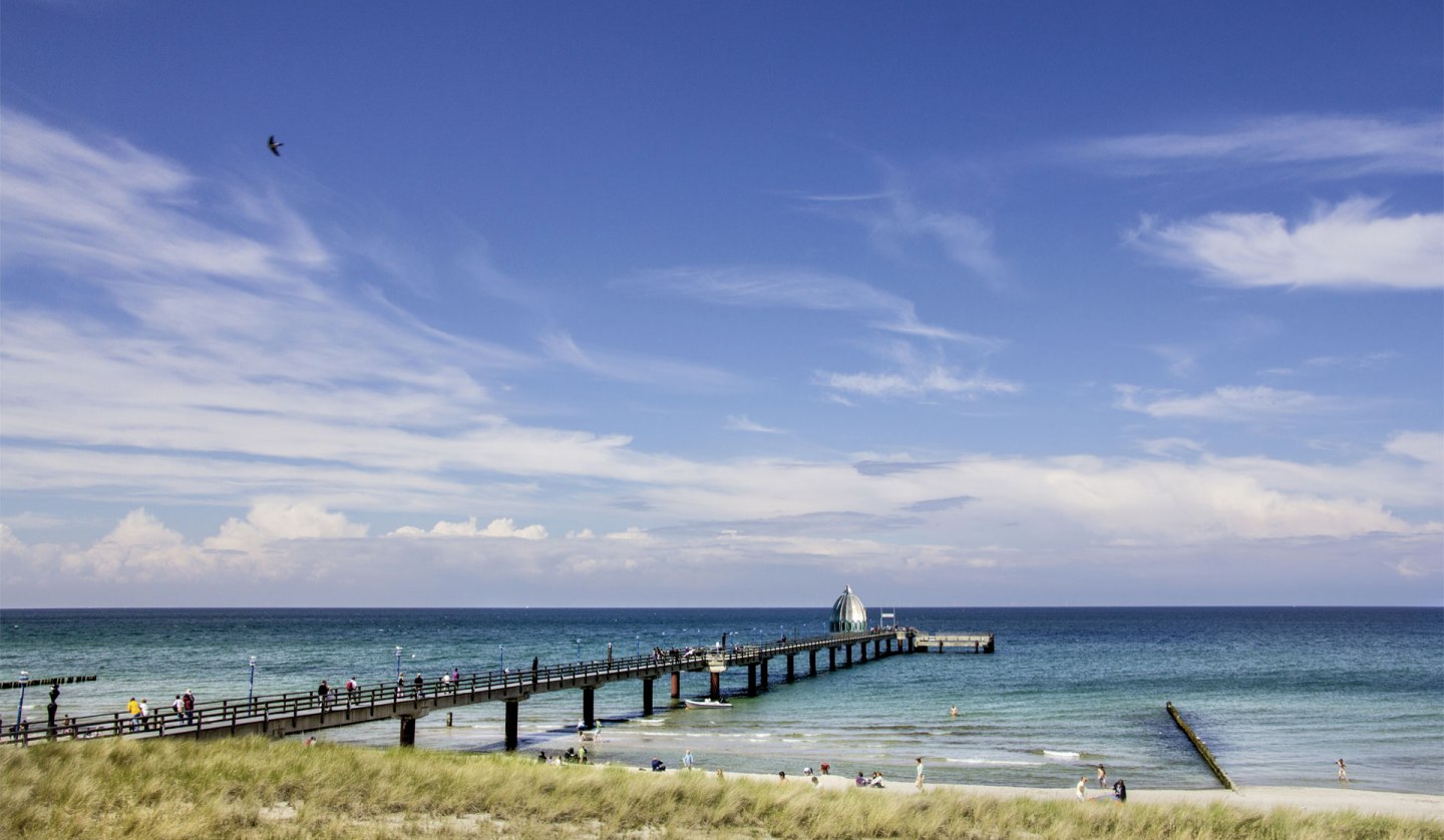 Gästemagnet an der Ostsee - die Zingster Seebrücke., © Sarah Kunze